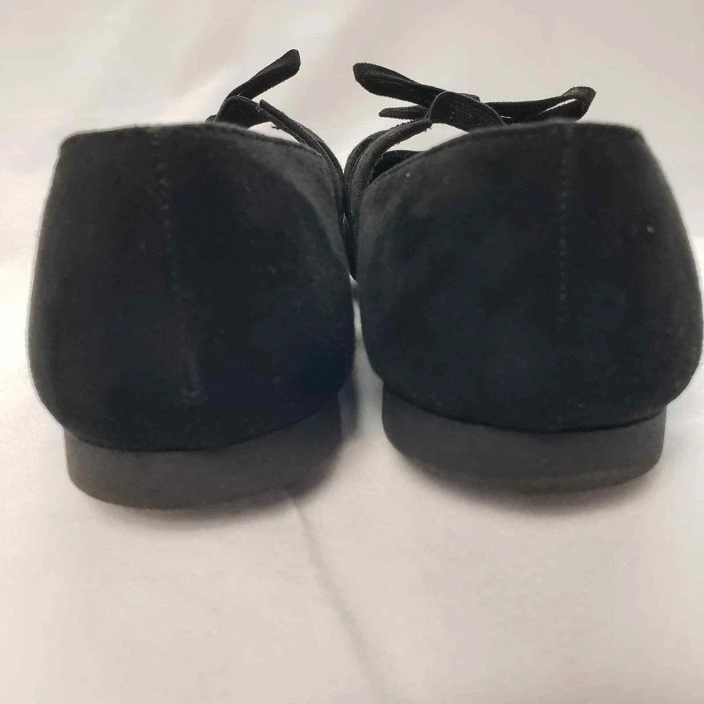 Kids Black Mary Jane Flats Shoes Studded‎ Bow Size 3 Wonder Nation